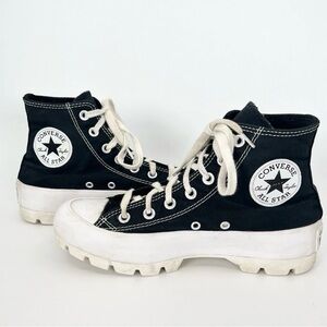Converse Chuck Taylor Lugged Shoes Black Platform Sneakers - WOMENS Size 7